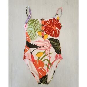 Social Standard by Sanctuary Women's One piece Swimsuit. NWOT. Floral Size XXL
